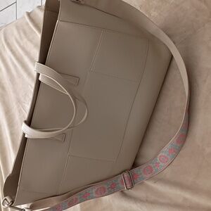 Calpak Cream Tote Bag